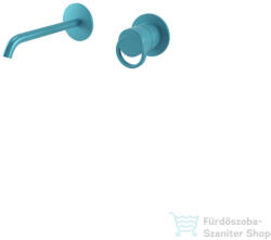 Bugnatese B-Color falsík alatti mosdócsaptelep 17 cm-es kifolyóval, belső egységgel, click-clack leeresztővel, pasztell türkizkék 6745SCTP (6745SCTP)