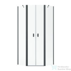 Radaway NES PTD 100x100 szögletes zuhanykabin szálcsiszolt fegyvermetál/átlátszó 10051000-92-01+10051100-92-01 (10051000-92-01_10051100-92-01)