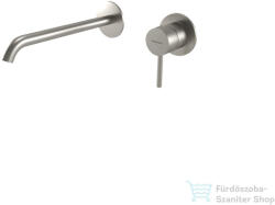 Bugnatese Kline falsík alatti mosdócsaptelep 22 cm-es kifolyóval, belső egységgel, click-clack leeresztővel, szálcsiszolt nikkel 5746SCNS (5746SCNS)