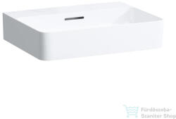 Laufen Val SaphirKeramik 55x42 cm-es csiszolt aljú mosdó csaplyuk nélkül, LCC Active bevonattal, fehér H816282A001091 (H816282A001091)