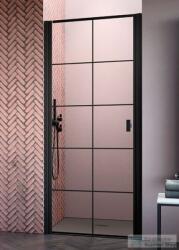 Radaway Nes Black DWJ I Frame 80 zuhanyajtó fekete balos 10026080-54-55L (10026080-54-55L)