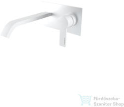 Bugnatese Morse fali mosdócsaptelep 19 cm-es kifolyóval, click-clack leeresztővel, belső egységgel, matt fehér 1047SCBI (1047SCBI)