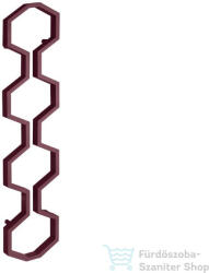 Radeco CARMEL 1800x400 design radiátor, JOWISZ 2 (metál bordó) színben (Radeco_CARMEL_JOWISZ2)