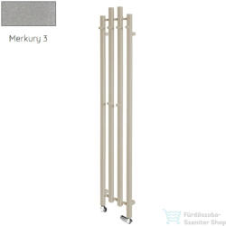 Radeco TUBO 1K KOLOR 1620x285 design radiátor, MERKURY 3 (metál világosszürke) színben (Radeco_TUBO_1K_KOLOR_MERKURY3)