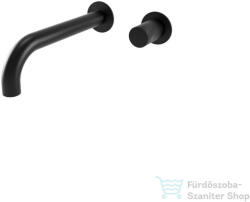 Bugnatese MOON falsík alatti mosdó csaptelep 19 cm-es kifolyóval, click-clack leeresztővel, belső egységgel, matt fekete 7245SCNE (7245SCNE)