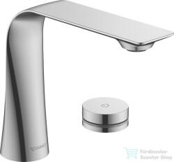 Duravit D. 1 2 lyukú elektronikus csaptelep M elektronikus beépíthető elektromos hálózati elemmel, leeresztő nélkül, króm D11100008010 (D11100008010)