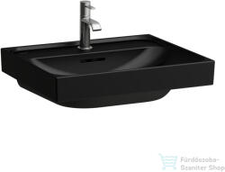 Laufen MEDA 55x46 cm-es falra/bútorra szerelhető mosdó, matt fekete H8101127161041 (H8101127161041)