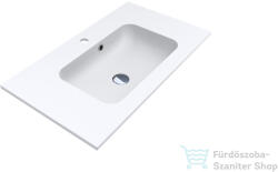 LunArt Gabriel 800 80, 1x45, 1 cm-es beépíthető öntöttmárvány mosdó, matt fehér 5999123002051 (5999123002051)
