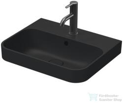 Duravit HAPPY D. 2 PLUS 50x40 cm-es ráültethető csiszolt mosdó Wondergliss bevonattal, antracit matt 23605013001 (23605013001)