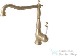 Bugnatese Oxford álló mosogató csaptelep leeresztő nélkül, matt bronz 6382HBO (6382HBO)