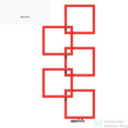 Radeco LOCO 5 1540x685 design radiátor, RAL9016 (fényes fehér) színben, balos (Radeco_LOCO_5_B_RAL9016)