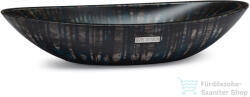 S.V.I.S. Design ORION BASIC mosdó 60 cm - BLACKSMITH, fekete és kék, matt lakk UBX. ORION. BC. 060.000. BS. 02.1 (UBX_ORION_BC_060_000_BS_02_1)