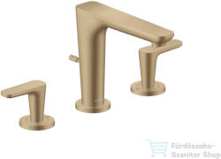 Hansgrohe AXOR CITTERIO C 3 üléses mosdó csaptelep automata leeresztővel, szálcsiszolt bronz 49060140 (49060140)
