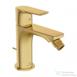 Ideal Standard CONNECT AIR egykaros bidé csaptelep automata leeresztővel, Brushed gold A7030A2 (A7030A2)