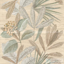 Marazzi Mystone Travertino Classico Panello Botanico 120x120 cm-es fali csempe M9P5 (M9P5)