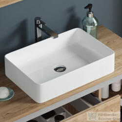 Coycama Tre 61x35 cm-es pultra ültethető mosdó leeresztő nélkül, fehér 53001036 (53001036)