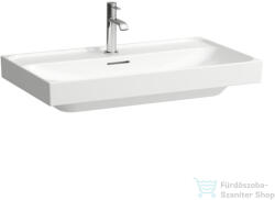 Laufen MEDA 80x46 cm-es falra/bútorra szerelhető csiszolt aljú mosdó, matt fehér H8161177571041 (H8161177571041)