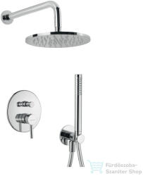Bugnatese Kobuk falsík alatti komplett zuhanyrendszer 22, 5 cm-es esőztetővel, belső egységgel, zuhanyszettel, króm 2274CR (2274CR)