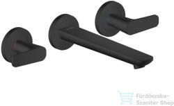 Hansgrohe AXOR Citterio C falsík alatti mosdó csaptelep 19 cm-es kifolyóval, nem zárható leeresztővel, alaptest nélkül, matt fekete 49070670 (49070670)