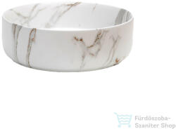 RIHO LIVIT márványmintás 34, 6x11, 4 cm-es mosdótál, matt fehér W031005M00 (W031005M00)