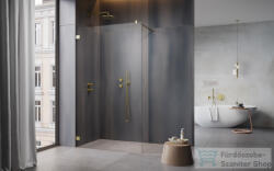 Radaway Essenza Pro 110 walk-in zuhanyfal, szálcsiszolt arany (10103110-99-01) (10103110-99-01)