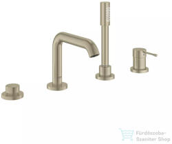 GROHE ESSENCE 4 üléses kádtöltő csaptelep zuhanyszettel, alaptest nélkül, brushed nikkel 25251EN1 (25251EN1)