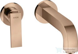 Hansgrohe AXOR CITTERIO falsík alatti mosdó csaptelep 22 cm-es kifolyóval, nem zárható leeresztővel, polírozott vörös arany hatású 39121300 (39121300)