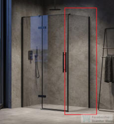 RAVAK COOL! COPS-90 90 cm-es oldalfal, fekete+transparent X9VV70300Z1 (X9VV70300Z1)