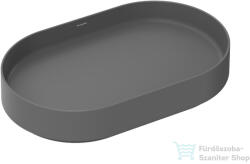 Hansgrohe XUNIVA EVO U 65x40 cm-es pultra ültethető mosdó, matt palaszürke 60325760 (60325760)