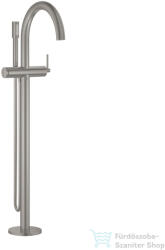 GROHE ATRIO szabadon álló kádtöltő csaptelep zuhanyszettel, alaptest nélkül, Supersteel 24368DC0 (24368DC0)