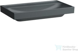 Laufen MEDA 80x46 cm-es falra/bútorra szerelhető mosdó csaplyuk és túlfolyó nélkül, matt grafit H8101177581121 (H8101177581121)