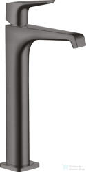 Hansgrohe AXOR CITTERIO E magasított mosdó csaptelep nem zárható leeresztővel, szálcsiszolt fekete króm 36113340 (36113340)