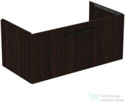 Ideal Standard I. Life B 100x50, 5 cm-es 1 fiókos fali szekrény mosdó és fogantyú nélkül, Coffee oak T5275NW (T5275NW)