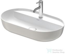 Duravit LUV 700x400 mm-es ráültethető mosdó, fehér/szatén szürke matt 0380702300 (0380702300)