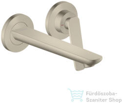 Hansgrohe AXOR Citterio C falsík alatti mosdó csaptelep 19, 3 cm-es kifolyóval, nem zárható leeresztővel, rombuszmetszéses fogantyúval, alaptest nélkül, szálcsiszolt nikkel 49111820 (49111820)