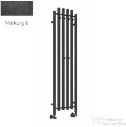 Radeco TUBO 4K KOLOR 1200x455 design radiátor, MERKURY 6 (metál fekete) színben (Radeco_TUBO_4K_KOLOR_MERKURY6)