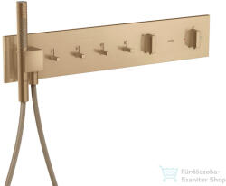 Hansgrohe AXOR SHOWERCOMPOSITION 4 utas termosztátos falsík alatti kád /zuhany csaptelep, szálcsiszolt bronz 12573140 (12573140)