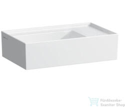 Laufen Kartell By Laufen 46x28 cm-es mosdó csaplyuk és túlfolyó nélkül, LCC Active bevonattal, fehér H815334A001121 (H815334A001121)