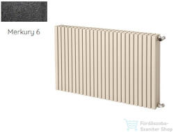 Radeco TORGET H2 600x980 design radiátor, MERKURY 6 (metál fekete) színben (Radeco_TORGET_H2_MERKURY6)