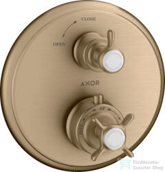 Hansgrohe Axor Montreux termosztátos falsík alatti kád/zuhany csaptelep, szálcsiszolt bronz 16800140 (16800140)