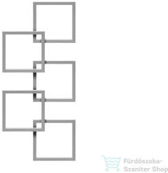 Radeco LOCO 5 1540x685 design radiátor, MERKURY 3 (metál világosszürke) színben, balos (Radeco_LOCO_5_B_MERKURY3)