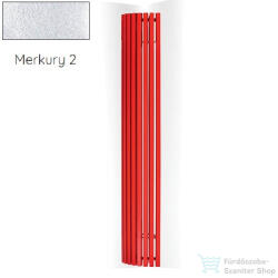 Radeco CARRERA N 1800x235 sarokba építhető, íves design radiátor, MERKURY 2 (ezüst) színben (Radeco_CARRERA_N_MERKURY2)