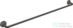 Hansgrohe AXOR UNIVERSAL CIRCULAR 85, 5 cm-es törölközőtartó, szálcsiszolt fekete króm 42880340 (42880340)