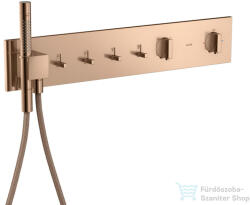Hansgrohe AXOR SHOWERCOMPOSITION 4 utas termosztátos falsík alatti kád /zuhany csaptelep, polírozott vörös arany hatású 12573300 (12573300)
