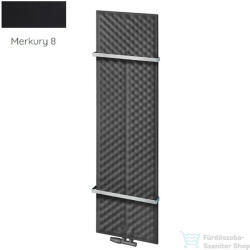 Radeco KEX 1570x450 design radiátor 2 db törölközőtartóval, MERKURY 8 (selyemfényű fekete) színben (Radeco_KEX_MERKURY8)
