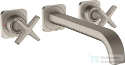 Hansgrohe AXOR Citterio E falsík alatti mosdó csaptelep nem zárható leeresztővel, rozsdamentes acél hatású 36107800 (36107800)