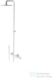 Bugnatese MOON zuhanyrendszer 22, 5 cm-es fejzuhannyal, zuhanyszettel, matt fehér 7242CBI (7242CBI)