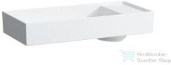 Laufen Kartell By Laufen 75x35 cm-es mosdótál csaplyuk nélkül, LCC Active bevonattal, fehér H812332A001121 (H812332A001121)