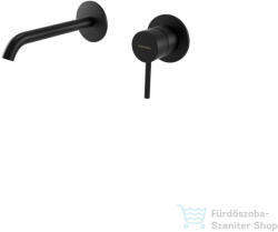 Bugnatese Kline falsík alatti mosdócsaptelep 17 cm-es kifolyóval, belső egységgel, click-clack leeresztővel, matt fekete 5745SCNE (5745SCNE)