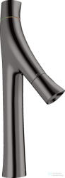 Hansgrohe AXOR STARCK Organic kétkaros mosdó csaptelep nem zárható leeresztővel, polírozott fekete króm 12012330 (12012330)